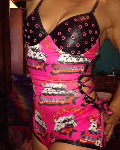 "Jam Rocks" Diva Pop Rock Star Stage Bodysuit - Picture 3 of 9